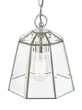 Laura Ashley Clayton ceiling light clear glass metal, UK version