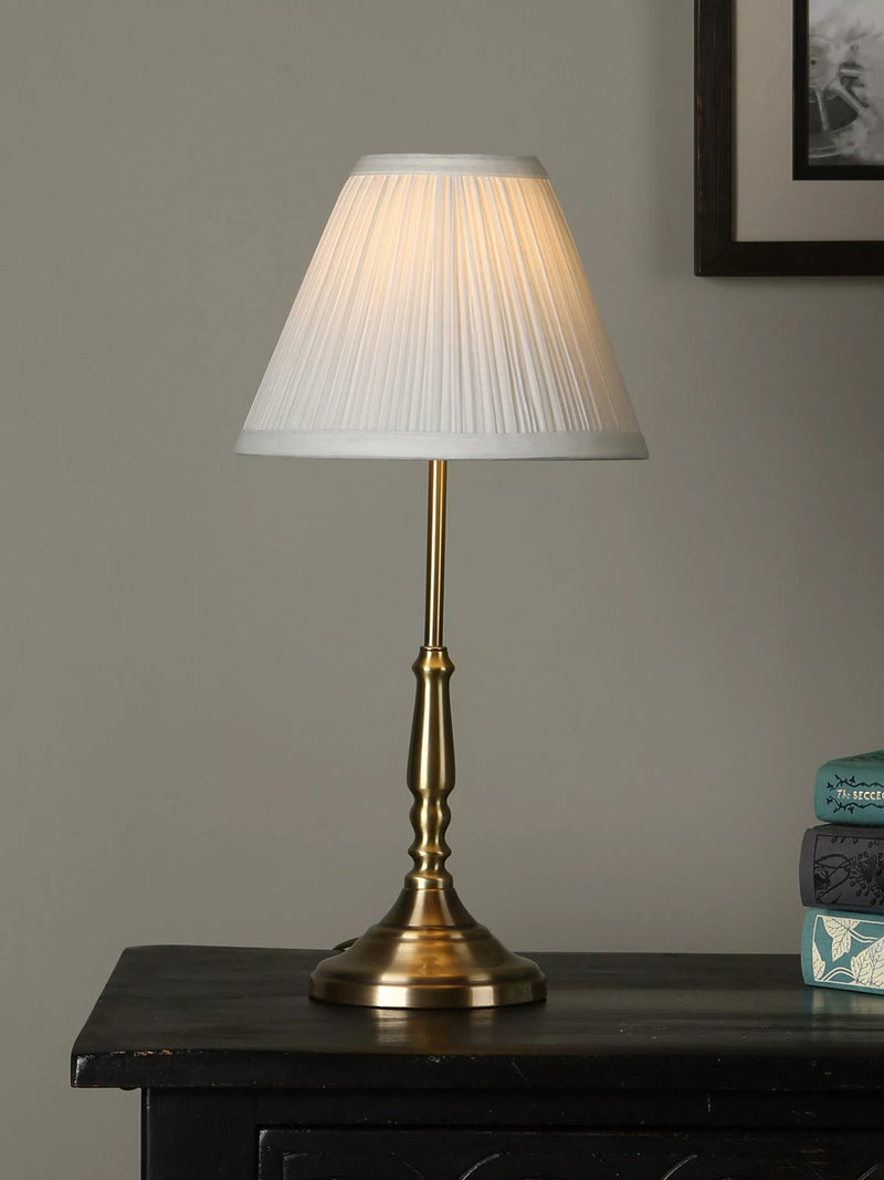 Laura Ashley Elliot small table lamp in antique brass - British product