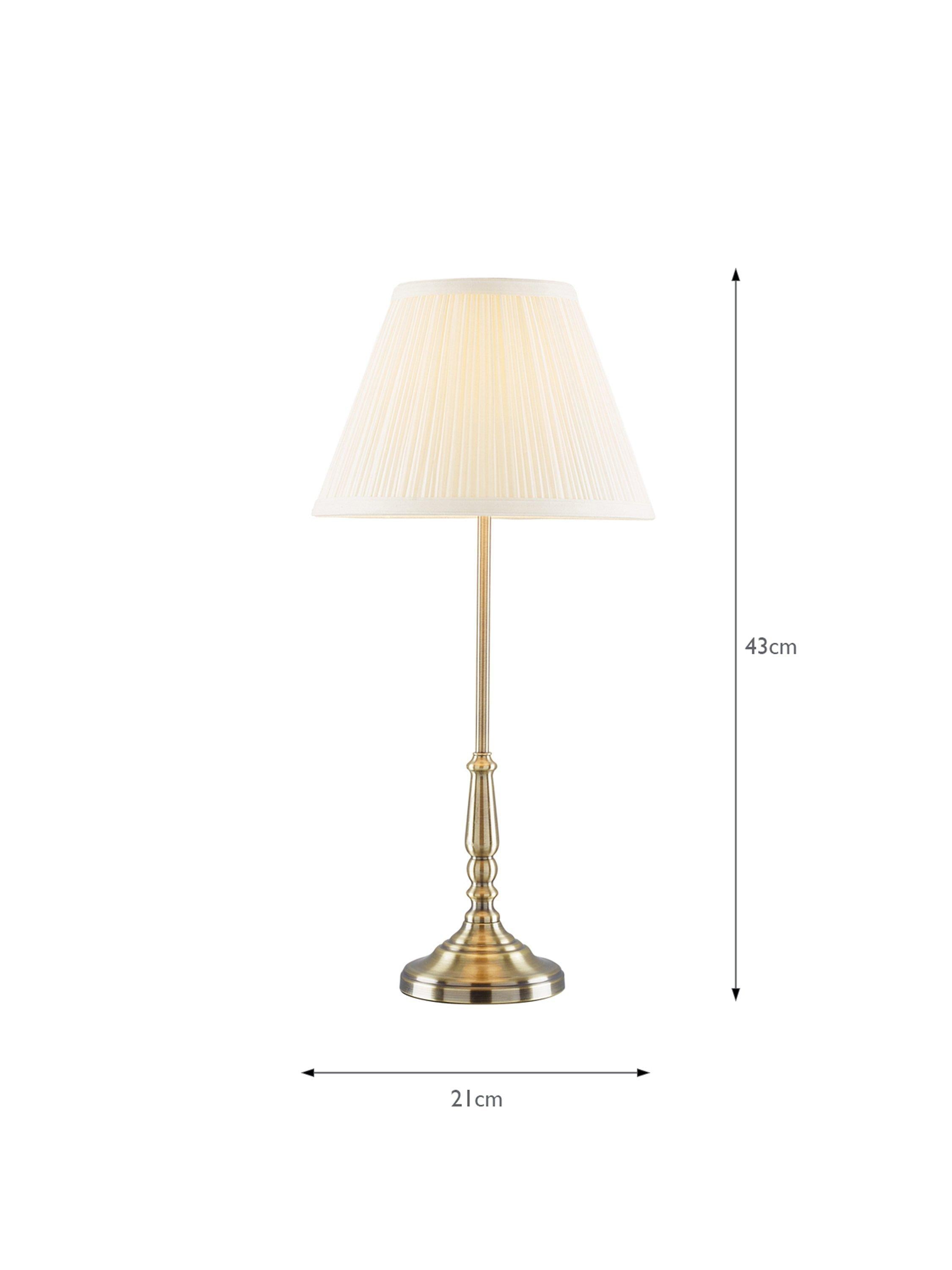 Laura Ashley Elliot small table lamp in antique brass - British product