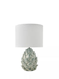 Laura Ashley blue ceramic table lamp linen shade imported from the UK