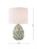 Laura Ashley blue ceramic table lamp linen shade imported from the UK