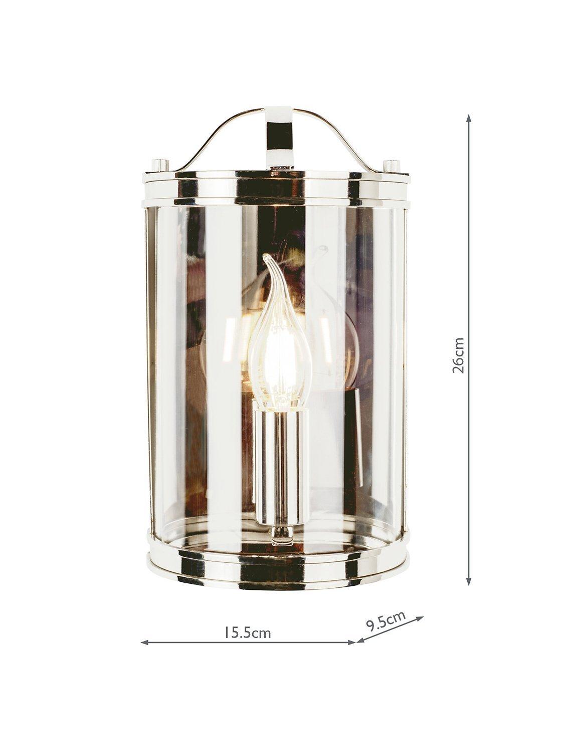 Laura Ashley Harrington wall light nickel finish (British brand)