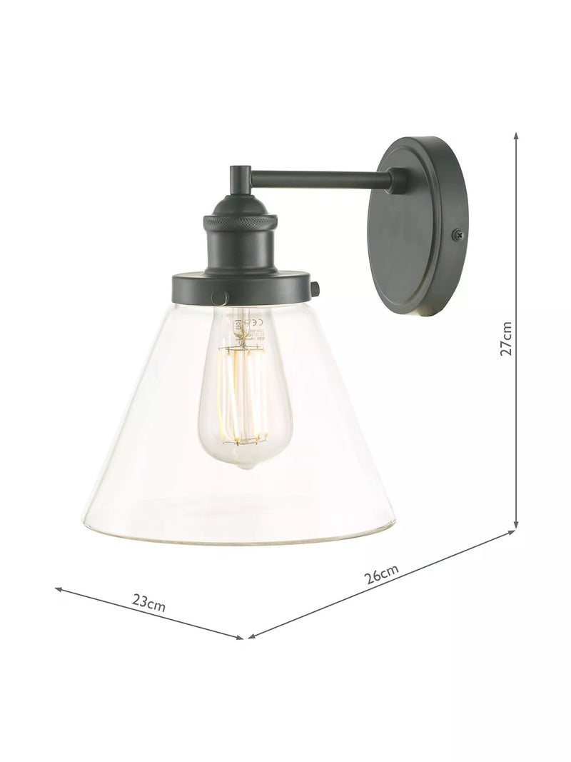 Laura Ashley Isaac outdoor wall light, matt finish - British product