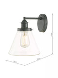 Laura Ashley Isaac outdoor wall light, matt finish - British product