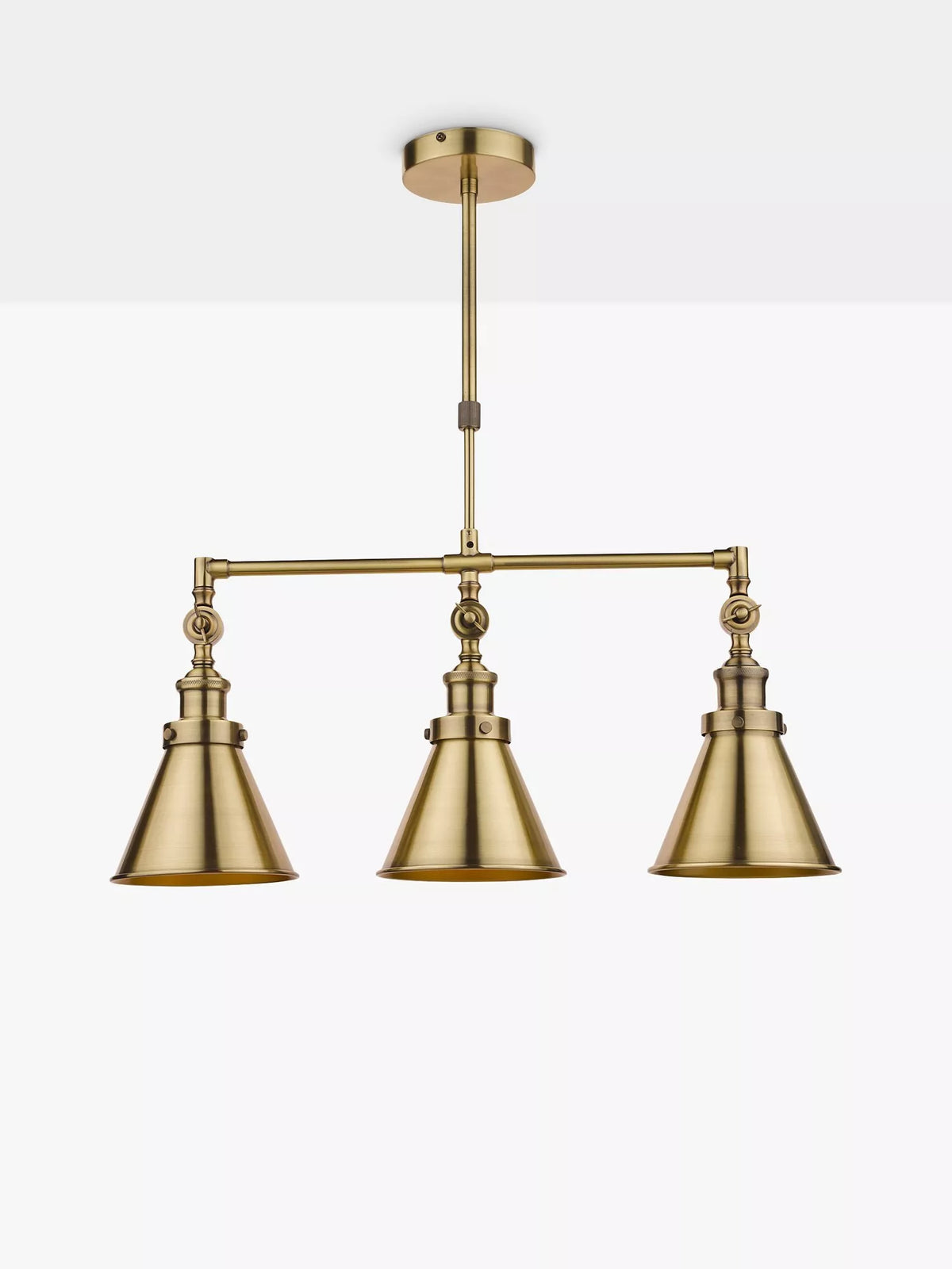 Laura Ashley Rufus triple pendant bar ceiling light (British brand)