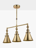 Laura Ashley Rufus triple pendant bar ceiling light (British brand)
