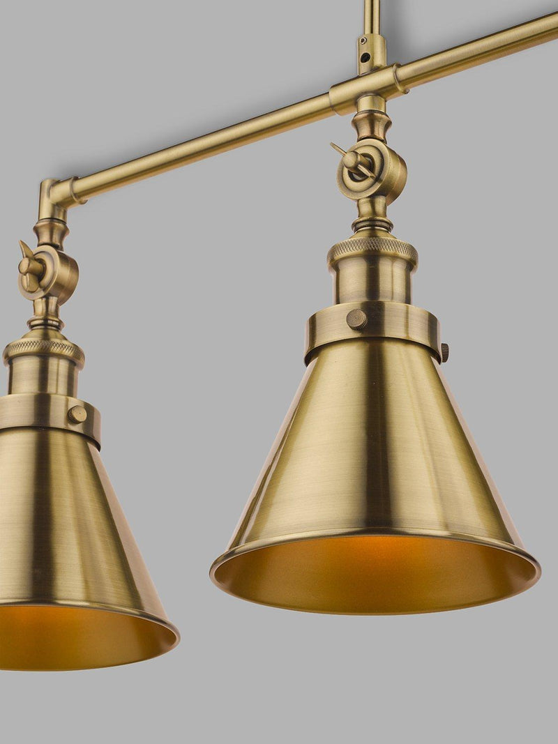 Laura Ashley Rufus triple pendant bar ceiling light (British brand)