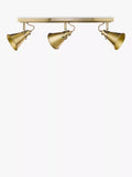 Laura Ashley Rufus 3 spotlight ceiling bar antique brass - British product