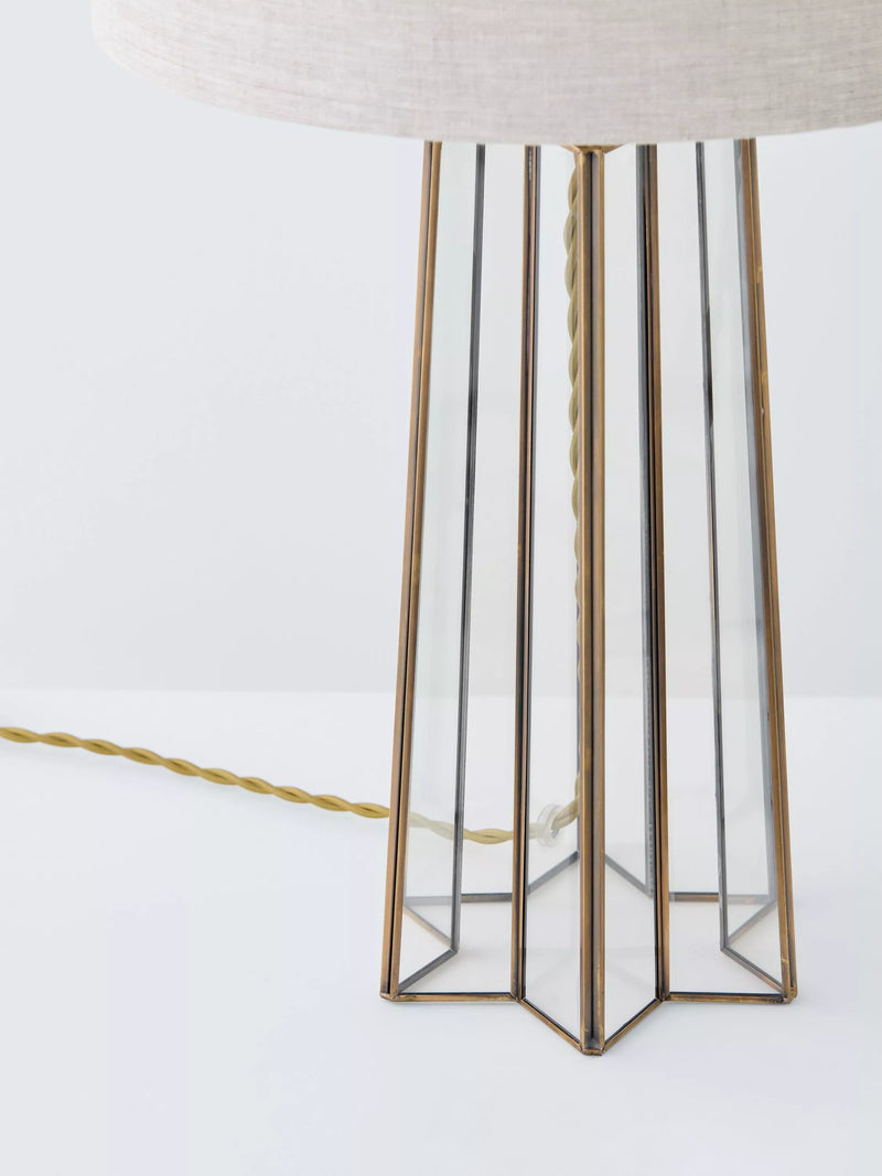 Laura Ashley star table lamp in antique brass (British brand)
