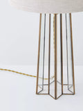 Laura Ashley star table lamp in antique brass (British brand)