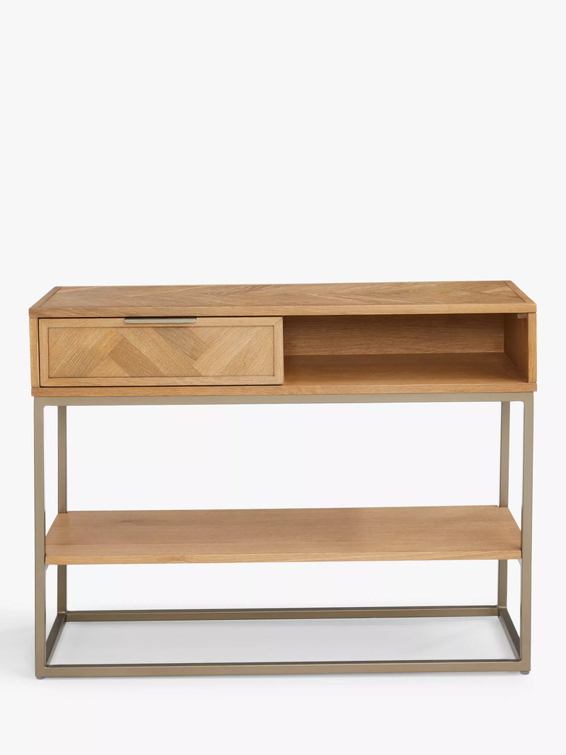 John Lewis Estate oak console table natural finish, UK version
