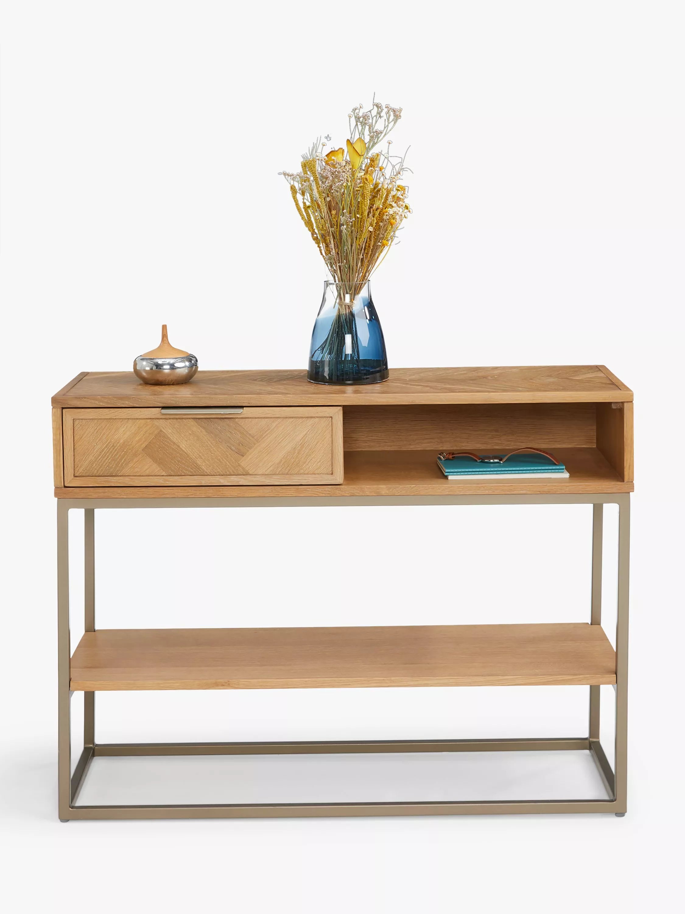 John Lewis Estate oak console table natural finish, UK version