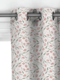 John Lewis scallop floral curtains in plaster colour, made to measure, imported from the UK