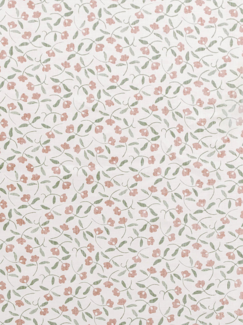 John Lewis scallop floral curtains in plaster colour, made to measure, imported from the UK