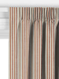 John Lewis Ottoman Stripe terracotta curtains or roman blind - British product