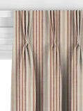 John Lewis Ottoman Stripe terracotta curtains or roman blind - British product