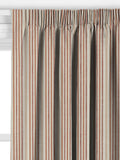 John Lewis Ottoman Stripe terracotta curtains or roman blind - British product