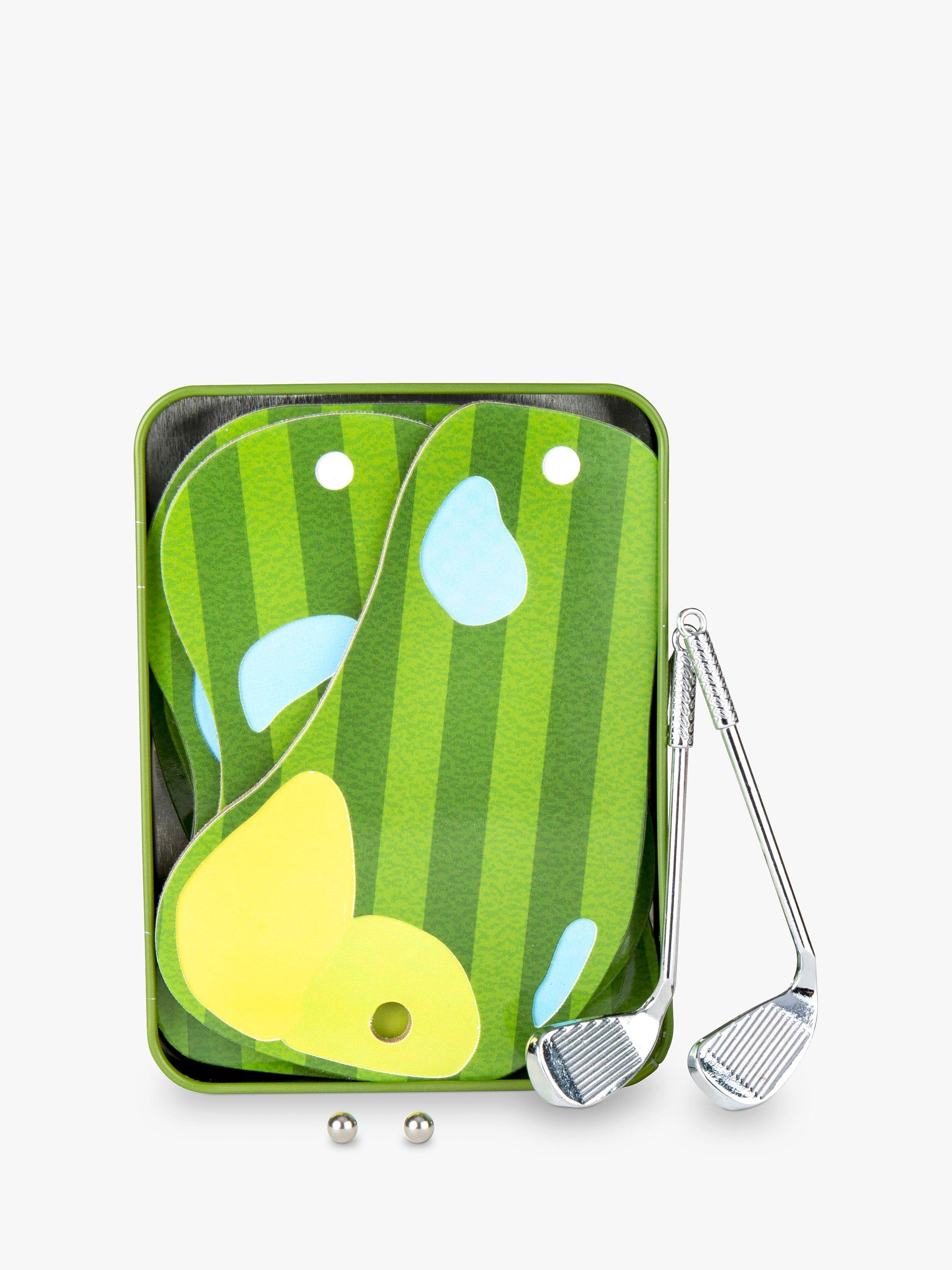 Kikkerland golf in a tin game retro miniature set, imported from the UK