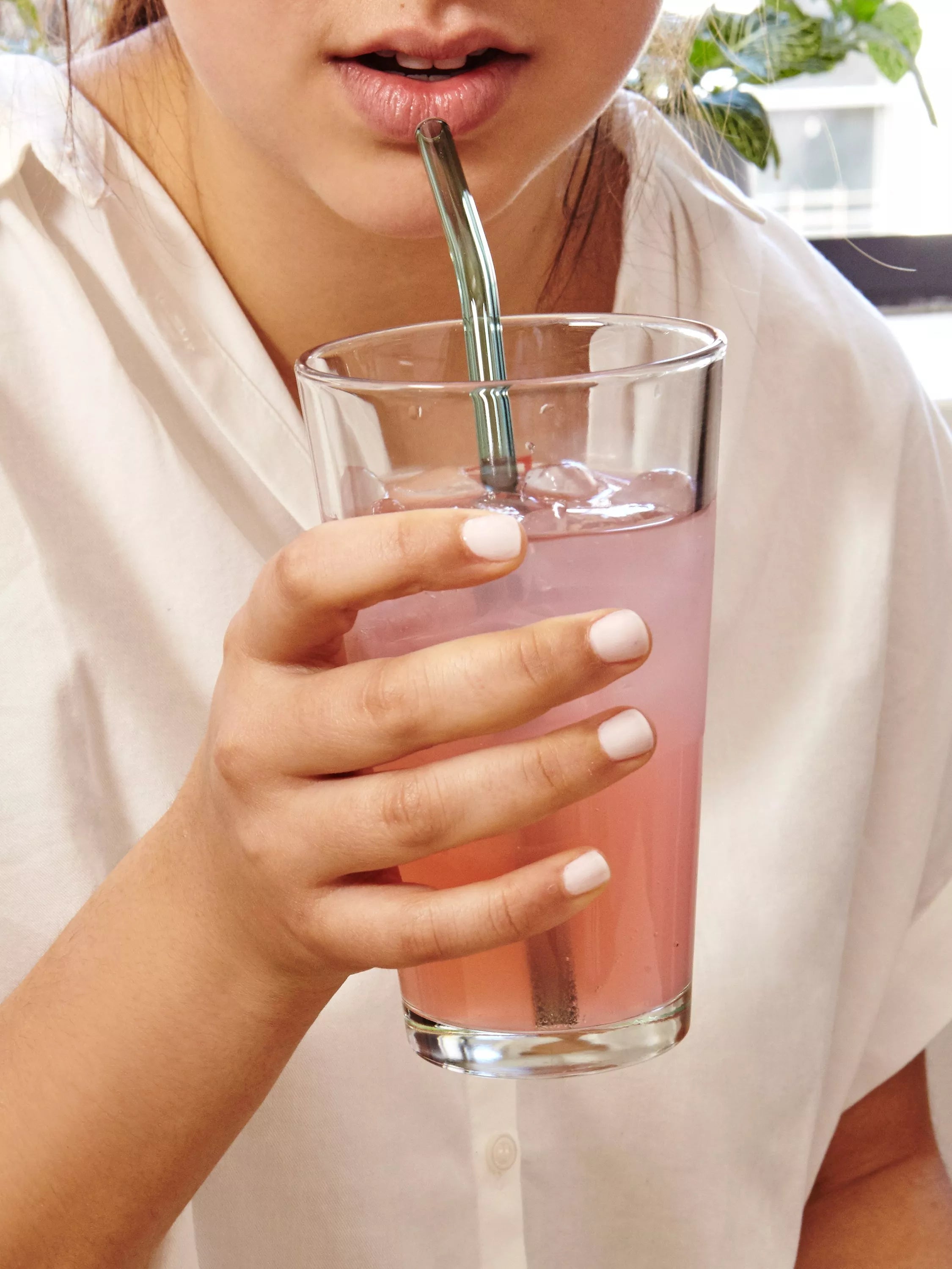 Kikkerland multicolour glass straws set of 6, UK version