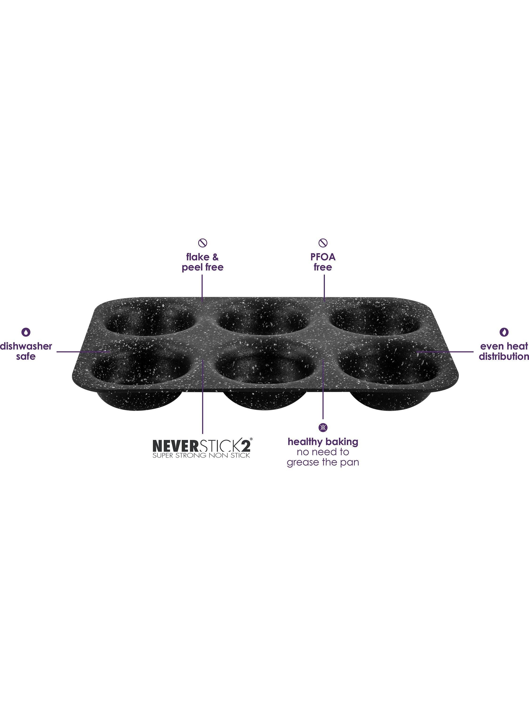 Eaziglide 6-cup non-stick cupcake tray, UK version