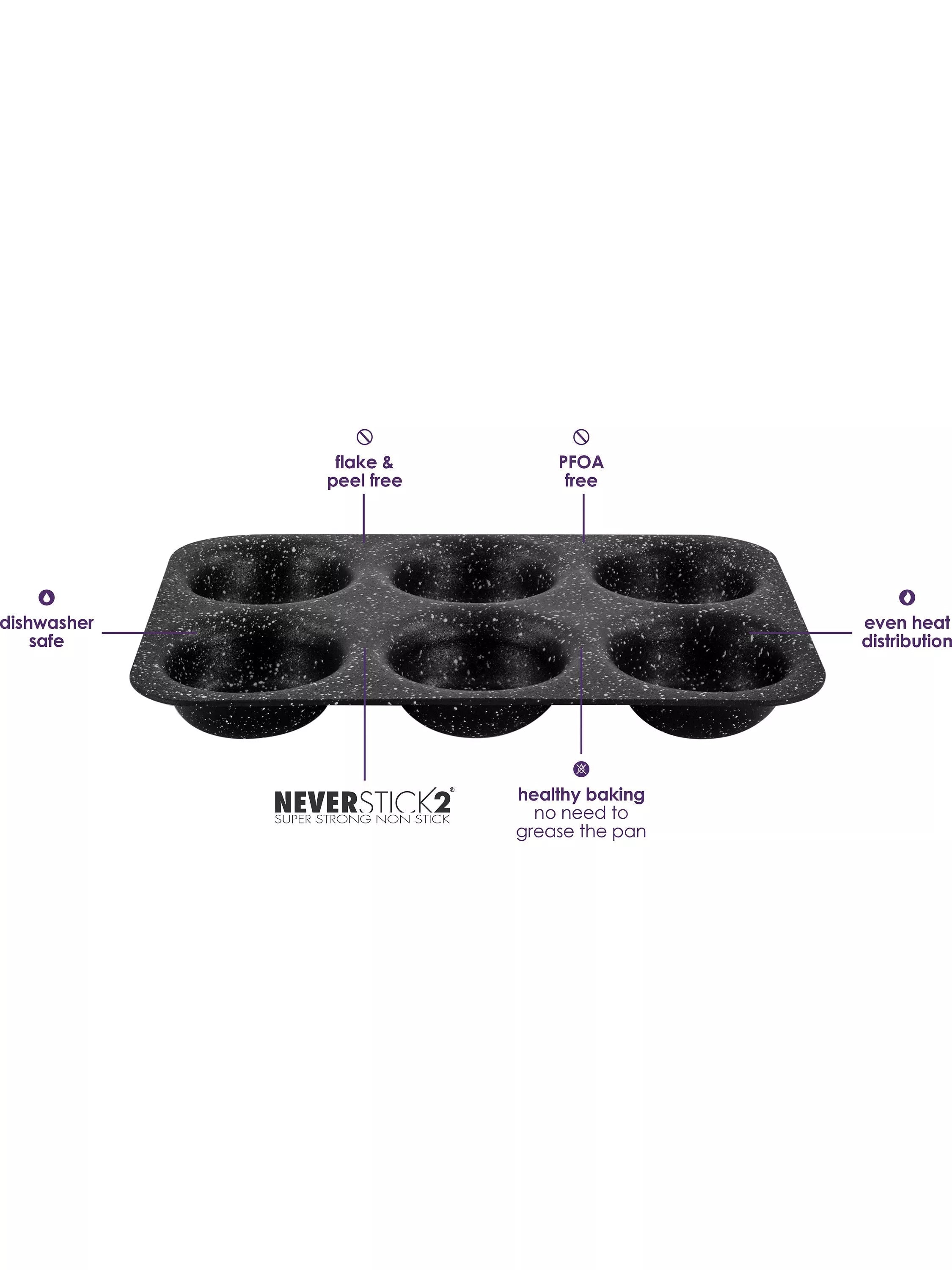 Eaziglide 6-cup non-stick cupcake tray, UK version