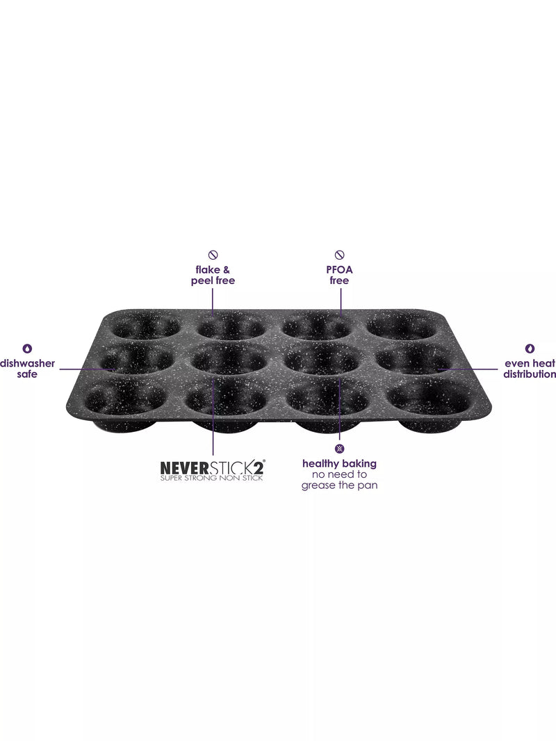 Eaziglide non-stick cupcake tray 12 cup - British product