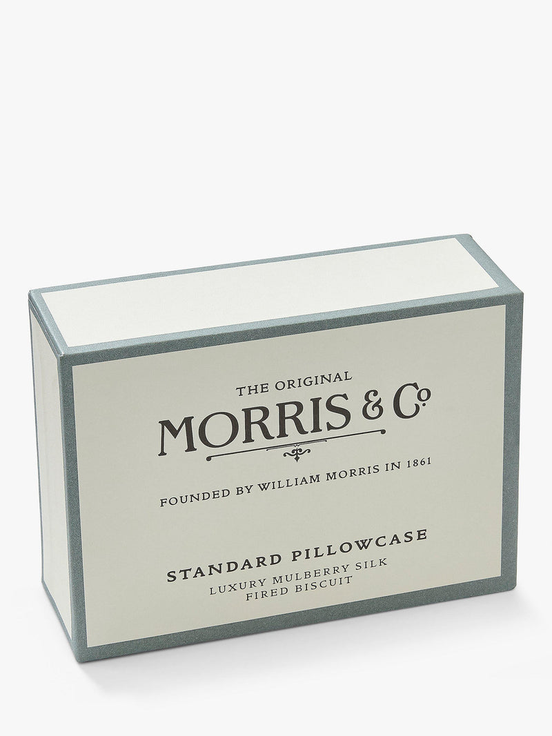 Morris & Co Silk Pillowcase Standard , imported from the UK