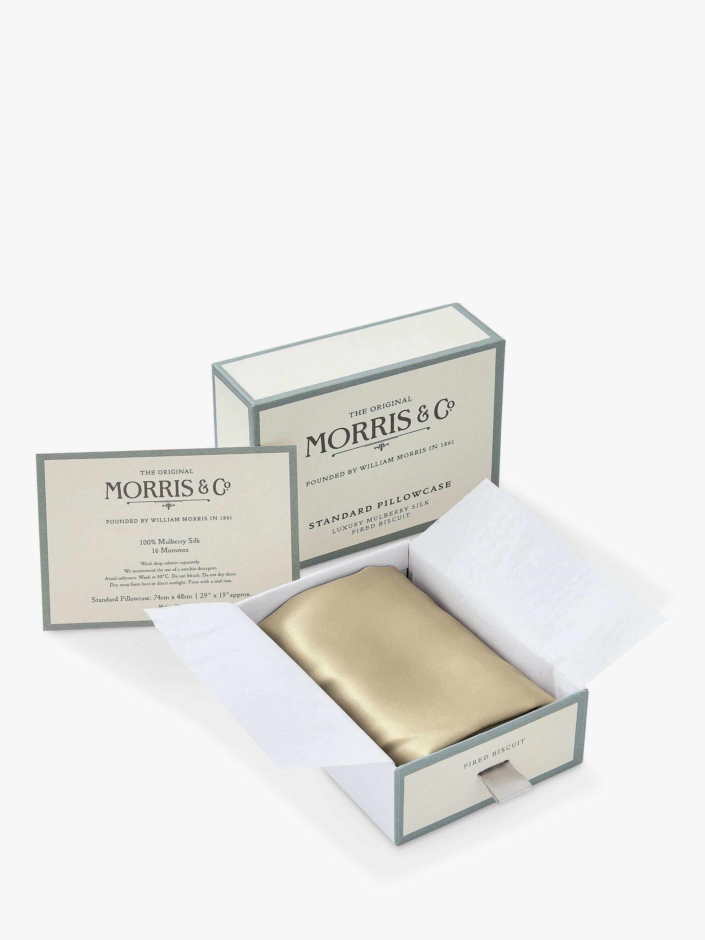 Morris & Co Silk Pillowcase Standard , imported from the UK