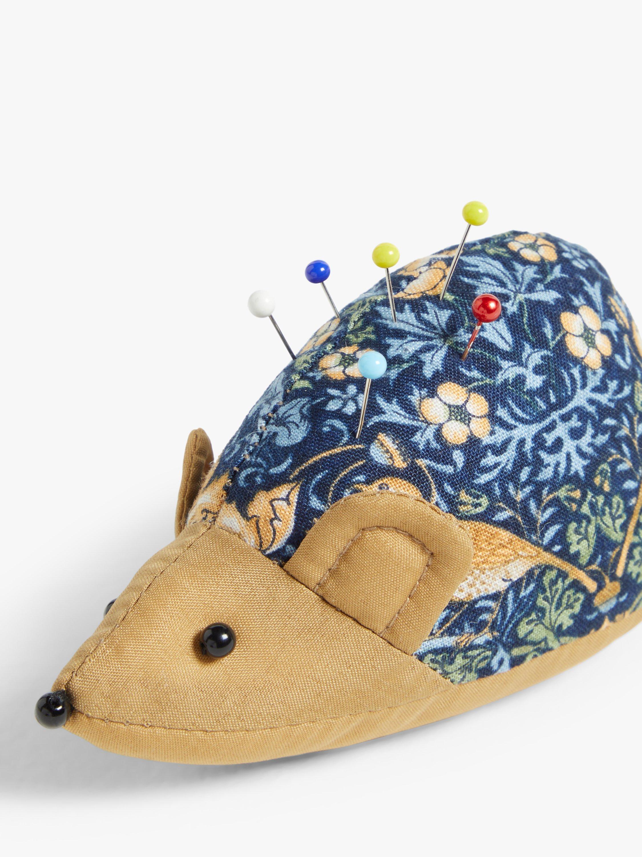 John Lewis William Morris hedgehog pincushion in blue - British product