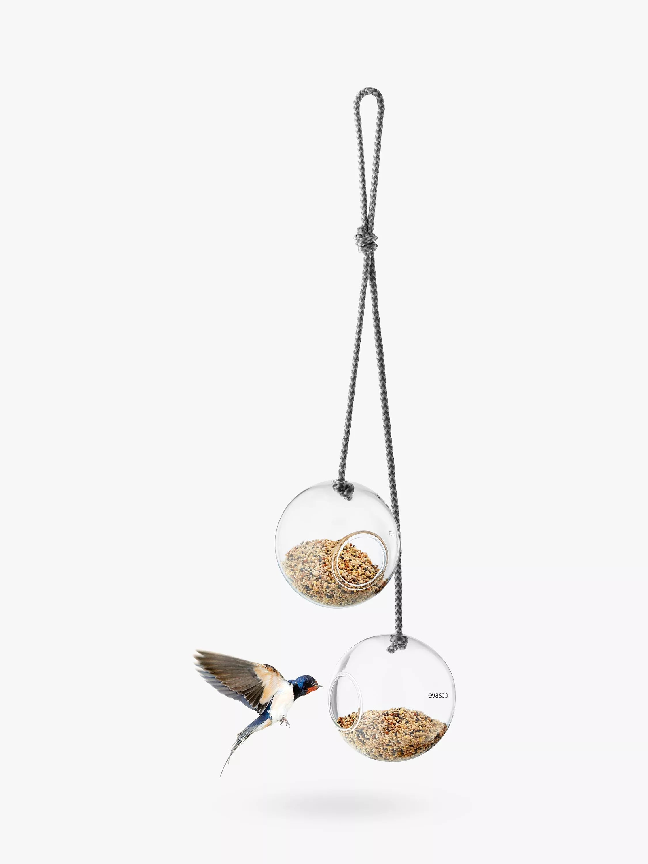 Eva Solo Glass Bird Feeder Set of 2, imported from the UK