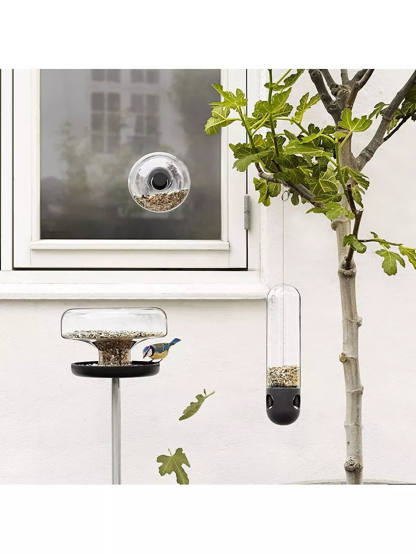 Eva Solo bird feeder table with glass dispenser, UK version