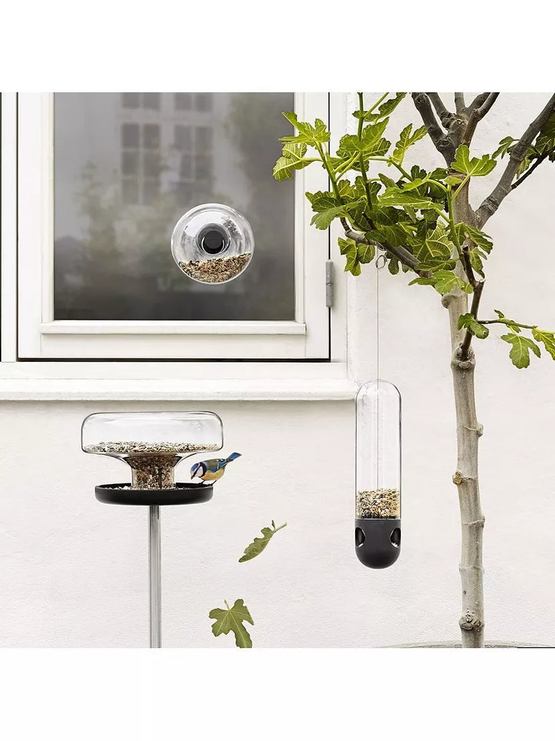 Eva Solo bird feeder table with glass dispenser, UK version