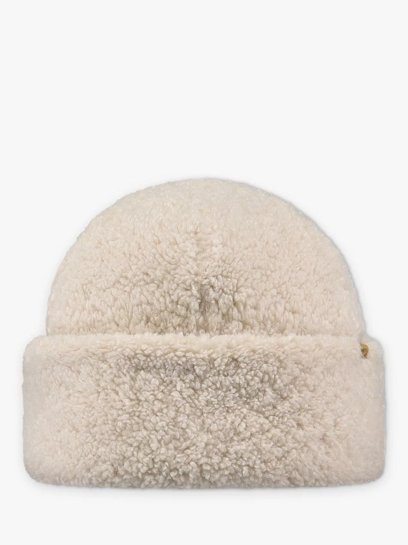 Barts Teddybow beanie hat cream (British brand)