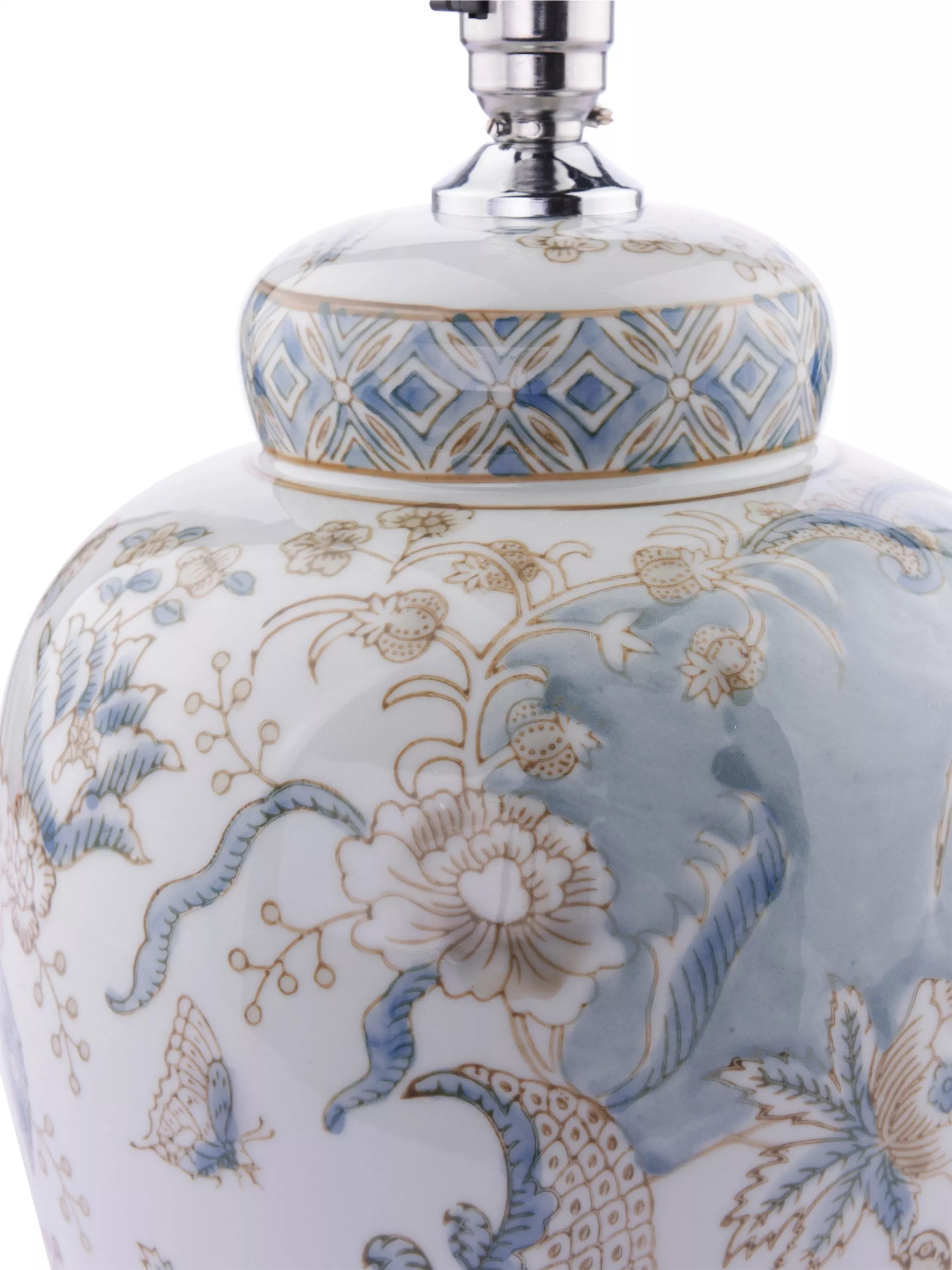 Laura Ashley Elizabeth ceramic table lamp with hand-painted design (British brand)