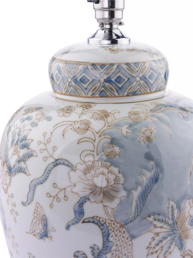 Laura Ashley Elizabeth ceramic table lamp with hand-painted design (British brand)