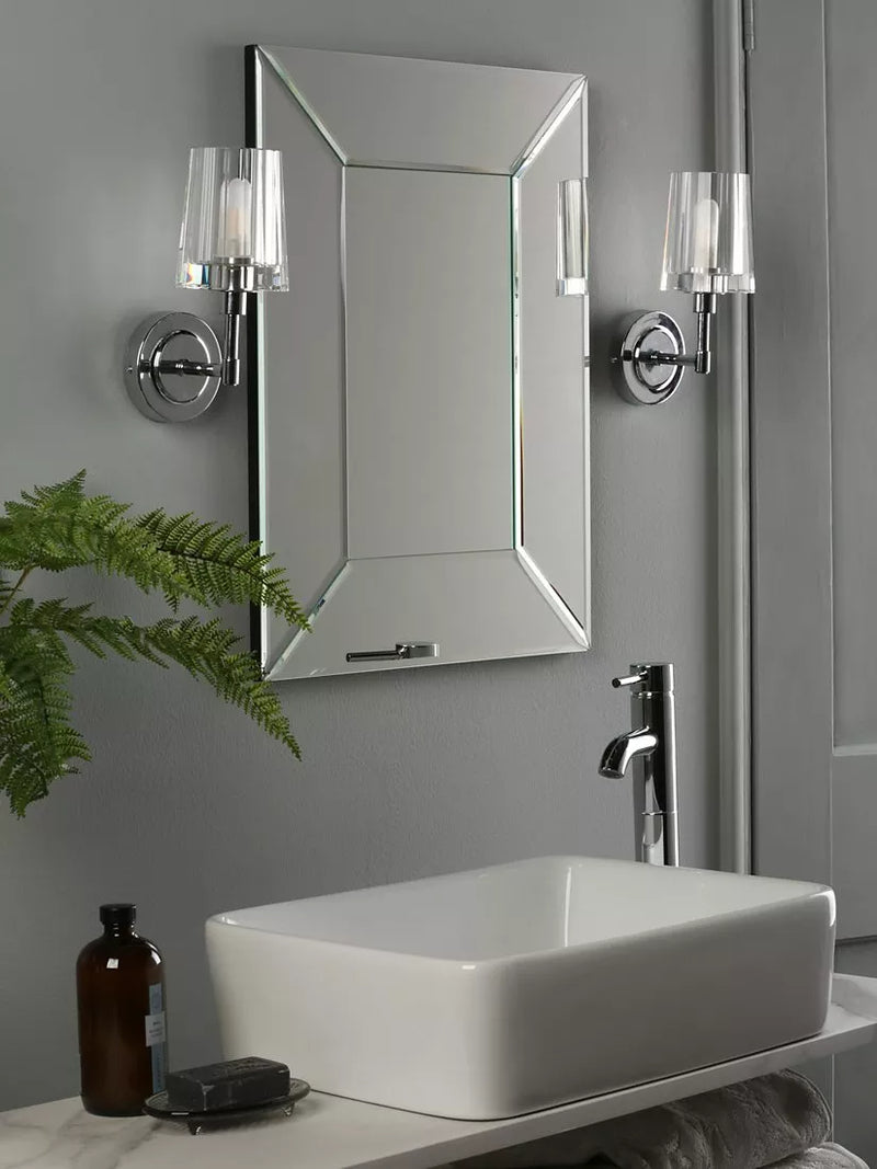 Laura Ashley Blake bathroom wall light chrome crystal (British brand)