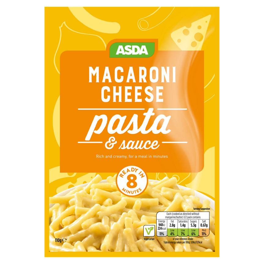 ASDA Macaroni Cheese Pasta & Sauce