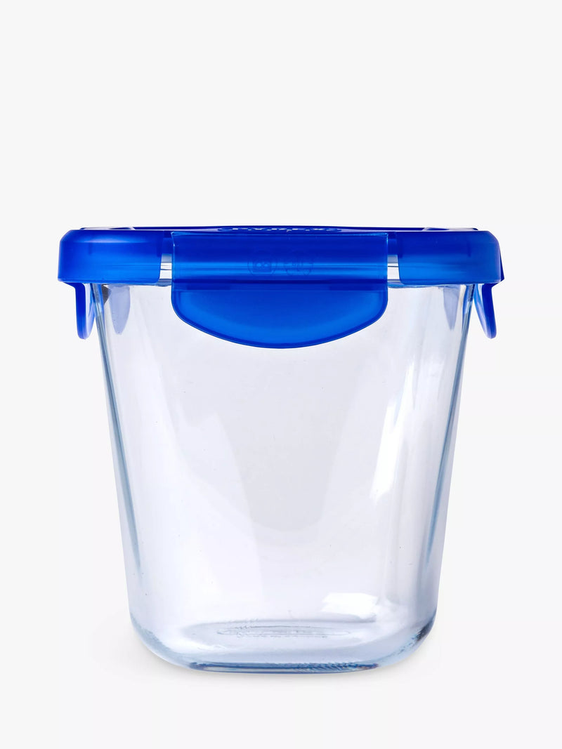 Pyrex glass snack pot with plastic lid 800ml - British product