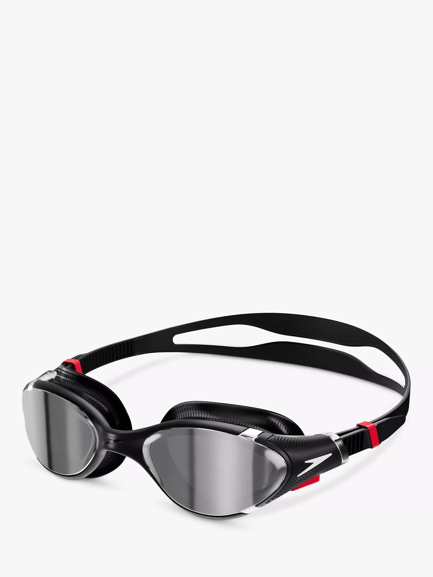 Speedo Biofuse 2.0 swimming goggles black red chrome imported from the UK