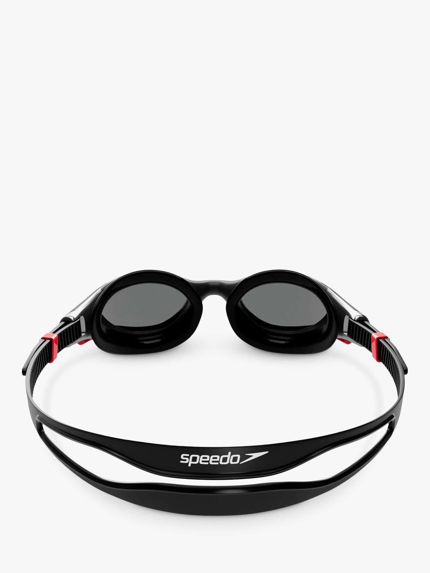 Speedo Biofuse 2.0 swimming goggles black red chrome imported from the UK