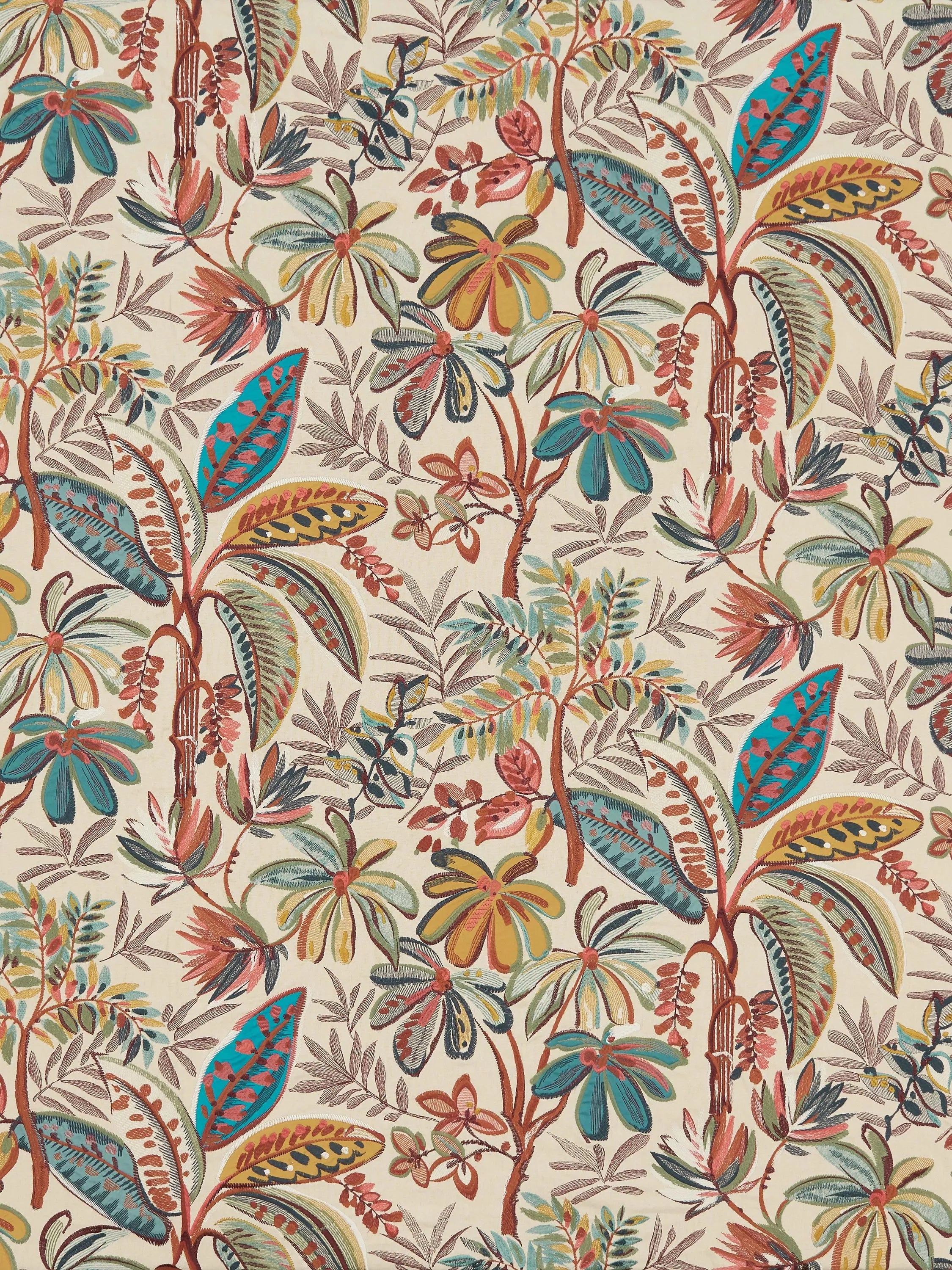 Osborne & Little Tivoli fabric terracotta/gold, UK version