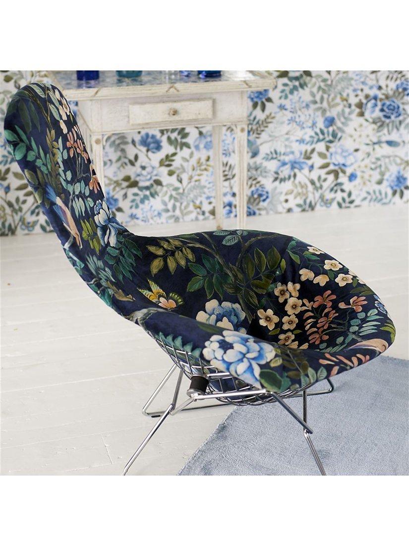 Designers Guild Porcelaine de Chine velvet fabric 137cm (British brand)
