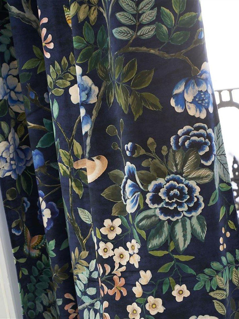 Designers Guild Porcelaine de Chine velvet fabric 137cm (British brand)