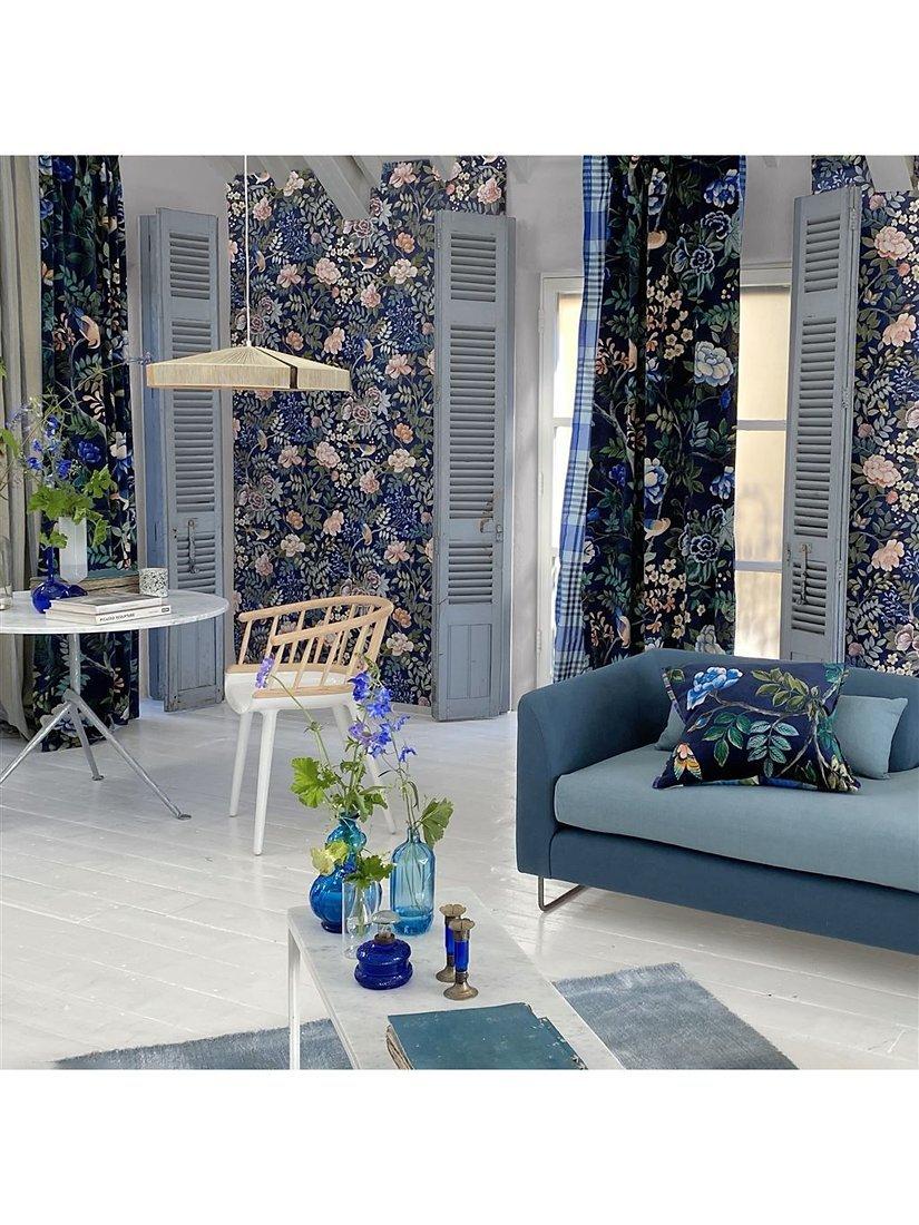 Designers Guild Porcelaine de Chine velvet fabric 137cm (British brand)