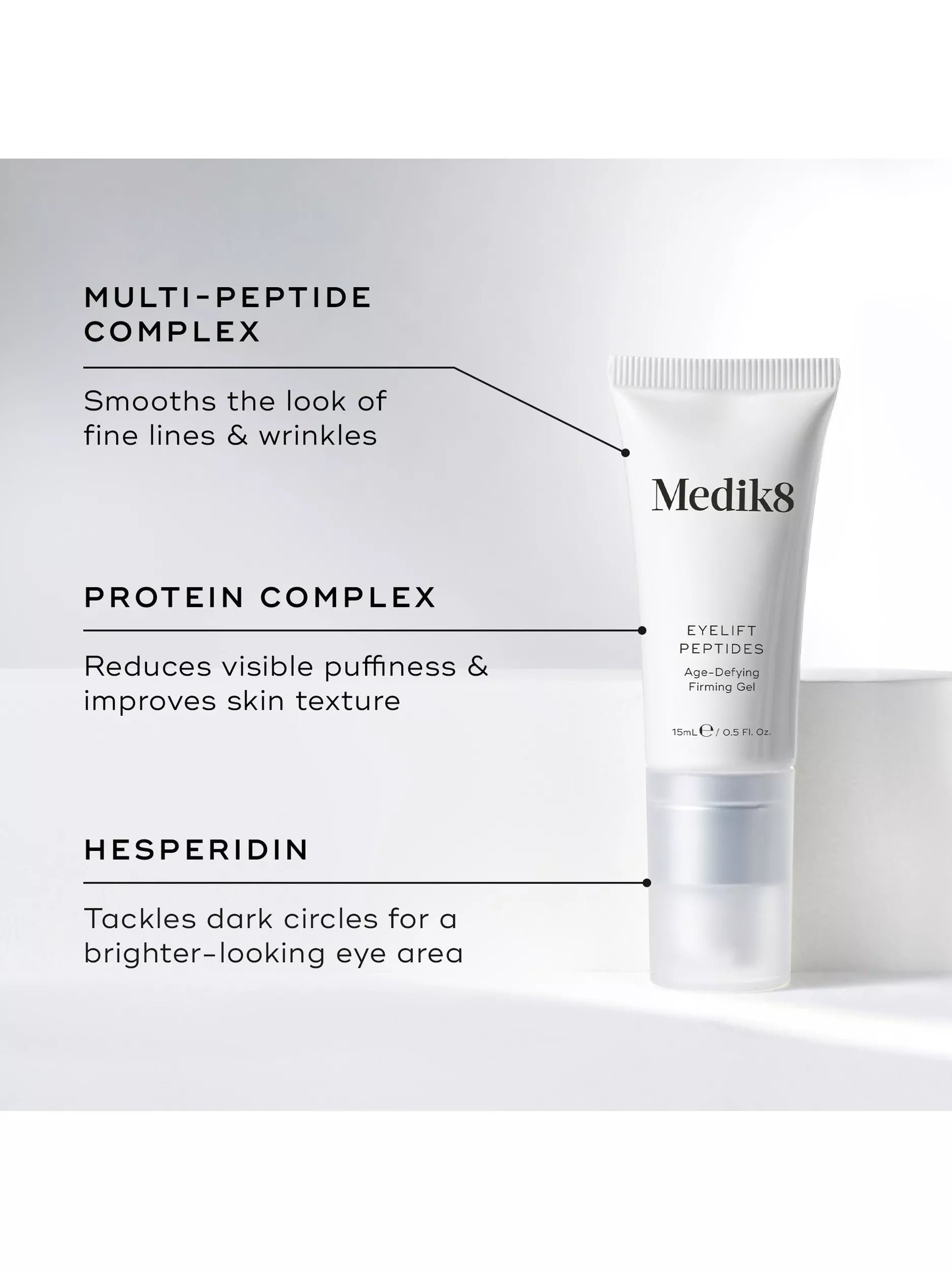 Medik8 Eyelift Peptides eye firming gel 15ml, UK version