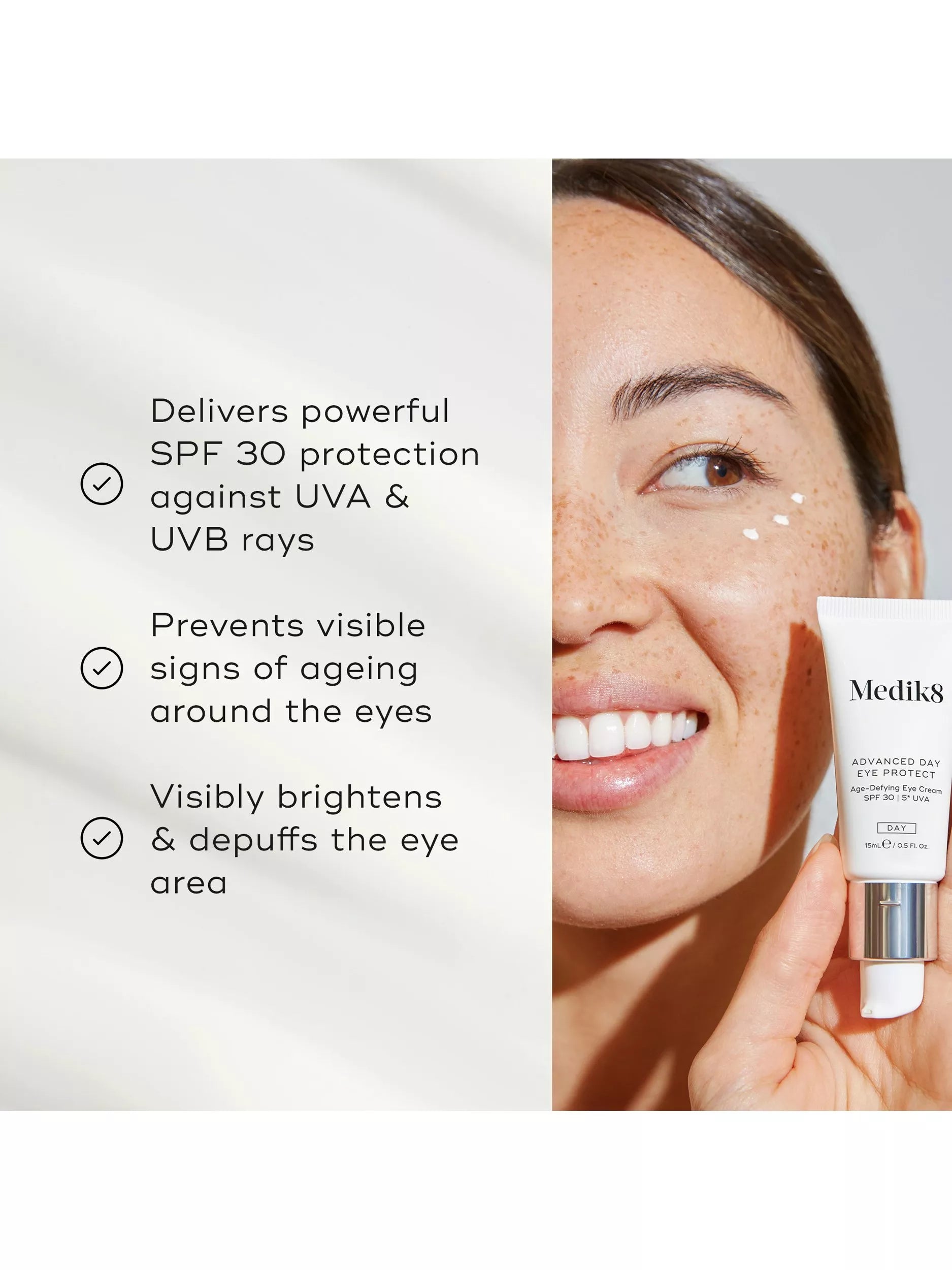 Medik8 Advanced Day Eye Protect eye cream SPF 30 15ml (British brand)