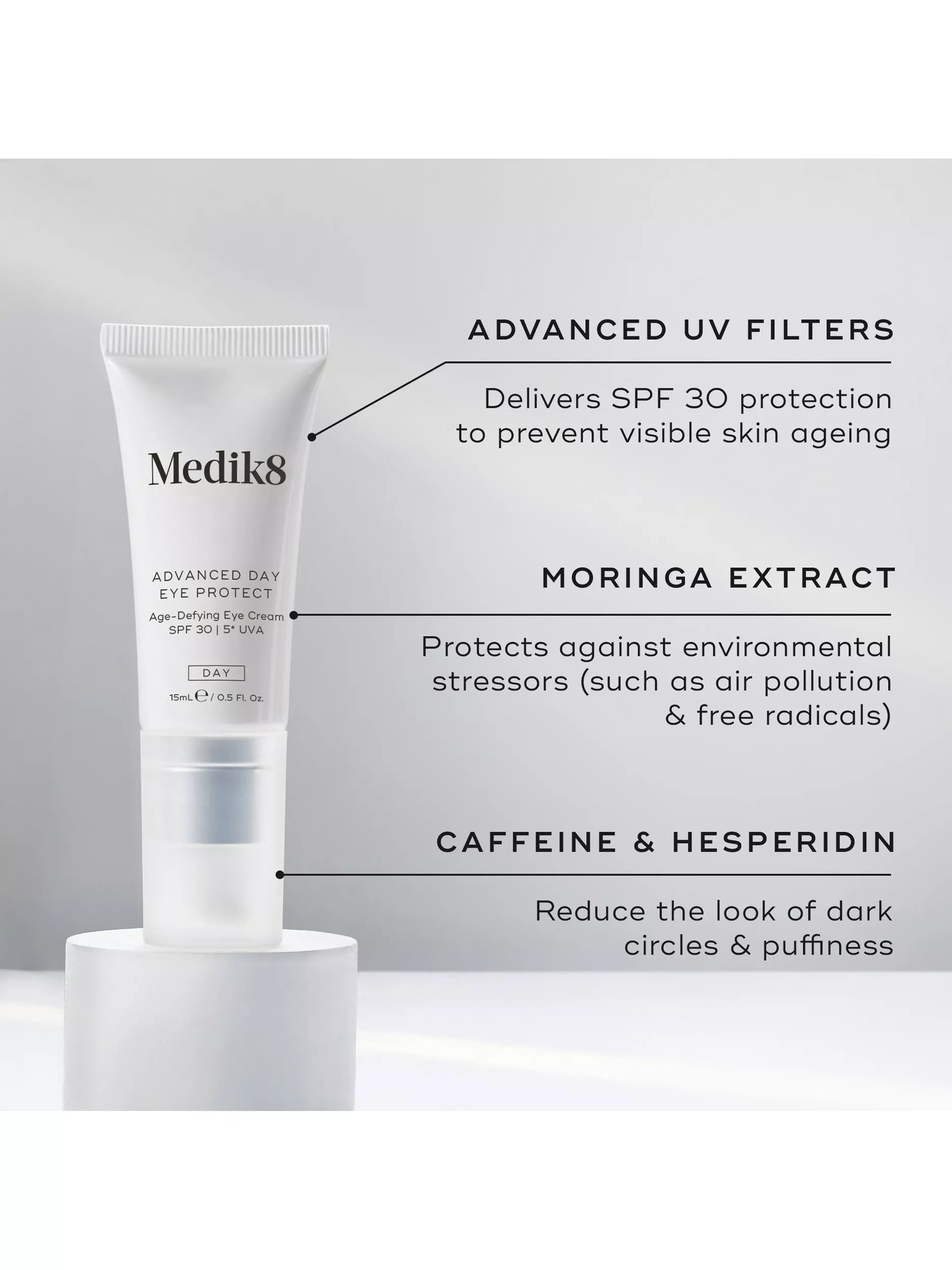 Medik8 Advanced Day Eye Protect eye cream SPF 30 15ml (British brand)
