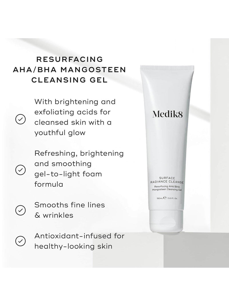 Medik8 resurfacing AHA BHA cleansing gel 150ml (British brand)