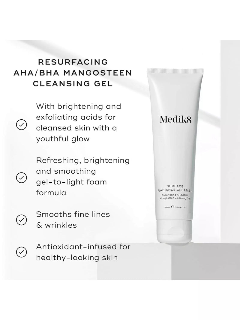 Medik8 resurfacing AHA BHA cleansing gel 150ml (British brand)