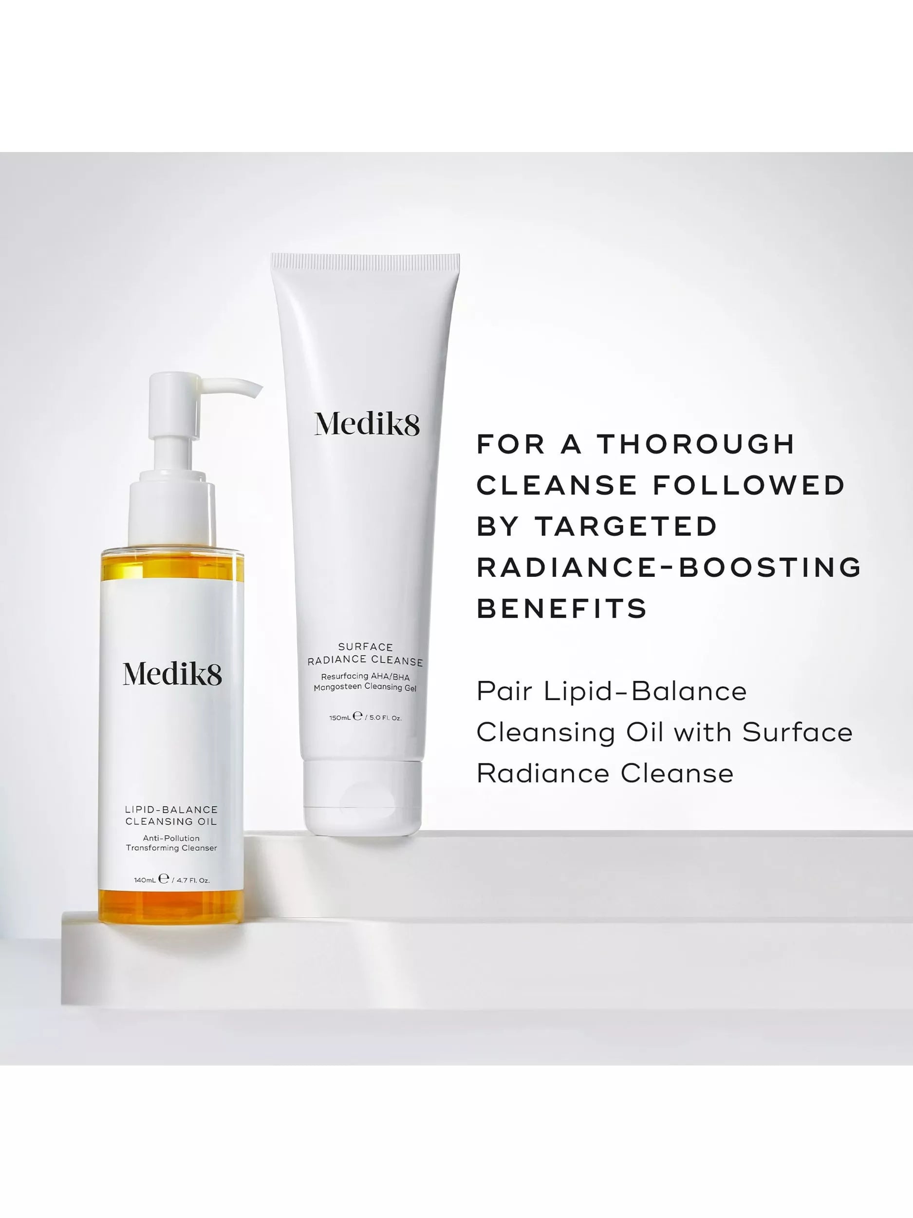 Medik8 Lipid-Balance Anti-Pollution Transforming Cleansing Oil 140ml, imported from the UK